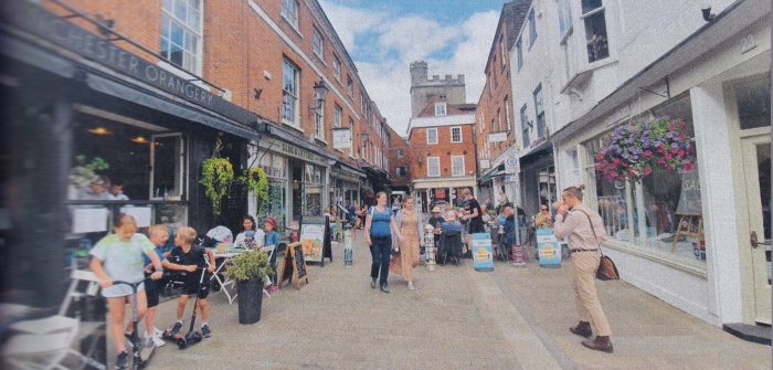 The Square looking towards St Lawrence Church